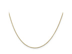 FJC Finejewelers 14 kt Yellow Gold Box with Lobster Clasp Chain 13 Inches x 0.7 mm
