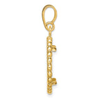 FJC Finejewelers 14 kt Yellow Gold with Beaded Edge 16.5mm Prong Coin Bezel Pendant