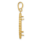 FJC Finejewelers 14 kt Yellow Gold with Beaded Edge 21.6mm Prong Coin Bezel Pendant