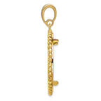 FJC Finejewelers 14 kt Yellow Gold with Beaded Edge 27.0mm Prong Coin Bezel Pendant