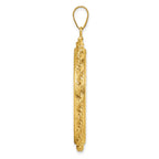FJC Finejewelers 14 kt Yellow Gold Rope 37.0mm x 2.85mm Screw Top Coin Bezel Pendant