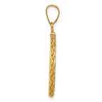 FJC Finejewelers 14 kt Yellow Gold Wheat Chain 16.5mm x 1.35mm Screw Top Coin Bezel Pendant