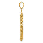 FJC Finejewelers 14 kt Yellow Gold Wheat Chain 22.0mm x 1.9mm Screw Top Coin Bezel Pendant