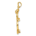 FJC Finejewelers 14 kt Yellow Gold Polished Filigree Top 14.0mm Prong Coin Bezel Pendant