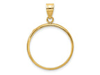 FJC Finejewelers 14 kt Yellow Gold Polished 21.6mm Prong Coin Bezel Pendant
