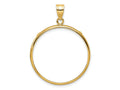 FJC Finejewelers 14 kt Yellow Gold Polished 27.0mm Prong Coin Bezel Pendant