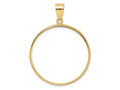 FJC Finejewelers 14 kt Yellow Gold Polished 32.0mm Prong Coin Bezel Pendant