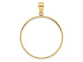 FJC Finejewelers 14 kt Yellow Gold Polished 34.2mm Prong Coin Bezel Pendant