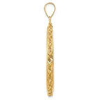 FJC Finejewelers 14 kt Yellow Gold Rope 34.2mm x 2.85mm Screw Top Coin Bezel Pendant