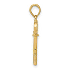 FJC Finejewelers 14 kt Yellow Gold Polished 3-D Key Charm 26 x 8 mm
