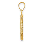 FJC Finejewelers 14 kt Yellow Gold Foxtail Chain 13.0mm x 1.1mm Screw Top Coin Bezel Pendant