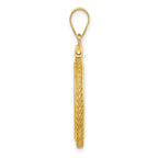 FJC Finejewelers 14 kt Yellow Gold Foxtail Chain Screw Top 1/10 oz Panda Coin Bezel Pendant