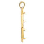 FJC Finejewelers 14 kt Yellow Gold Polished Octagonal 34.2mm Prong Coin Bezel Pendant