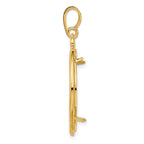 FJC Finejewelers 14 kt Yellow Gold Triple Circle Top 21.6mm Prong Coin Bezel Pendant