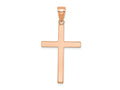 FJC Finejewelers 14 kt Rose Gold Themed Stick Cross Charm 38 mm x 19.5 mm