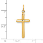 FJC Finejewelers 14 kt Yellow Gold Cross Charm 30 x 12 mm