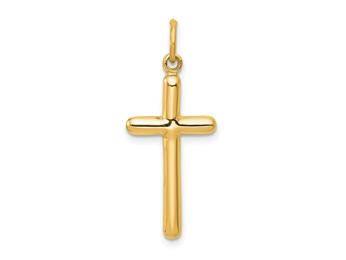 FJC Finejewelers 14 kt Yellow Gold Cross Charm 30 x 12 mm