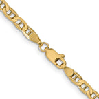 FJC Finejewelers 14 kt Yellow Gold Concave Anchor Chain 26 Inches x 3.75 mm