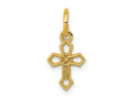 FJC Finejewelers 14 kt Yellow Gold Passion Cross Charm 16 x 7 mm