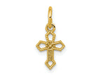 FJC Finejewelers 14 kt Yellow Gold Passion Cross Charm 16 x 7 mm