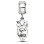 LogoArt 925 Sterling Silver Rhodium Plated Chi Omega Own Charm on Bead