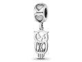 LogoArt 925 Sterling Silver Rhodium Plated Chi Omega Own Charm on Heart Bead