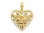 FJC Finejewelers 14 kt Yellow Gold Fancy Heart Charm 15 mm
