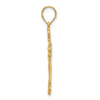 FJC Finejewelers 14 kt Yellow Gold Fancy Cross Charm 31 x 18 mm