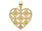 FJC Finejewelers 14 kt Yellow Gold Fancy Heart Charm 18 mm