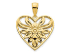 FJC Finejewelers 14 kt Yellow Gold Fancy Heart Charm 19 mm