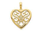 FJC Finejewelers 14 kt Yellow Gold Fancy Heart Charm 17 mm