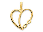 FJC Finejewelers 14 kt Yellow Gold Infinity Heart Charm 18 mm