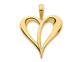 FJC Finejewelers 14 kt Yellow Gold Open Heart Charm 17 mm
