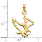 FJC Finejewelers 14 kt Yellow Gold Eagle Charm 24 x 19 mm