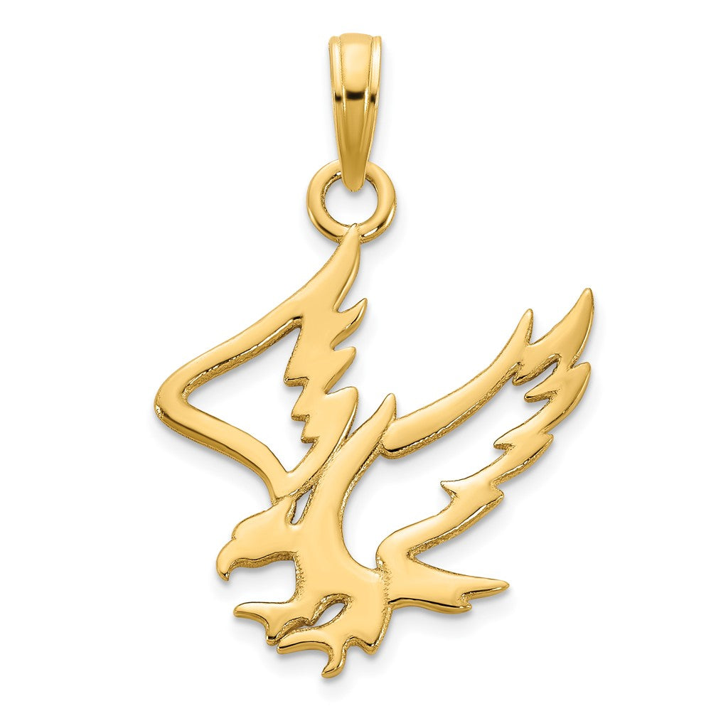 FJC Finejewelers 14 kt Yellow Gold Eagle Charm 24 x 19 mm