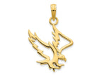 FJC Finejewelers 14 kt Yellow Gold Eagle Charm 24 x 19 mm