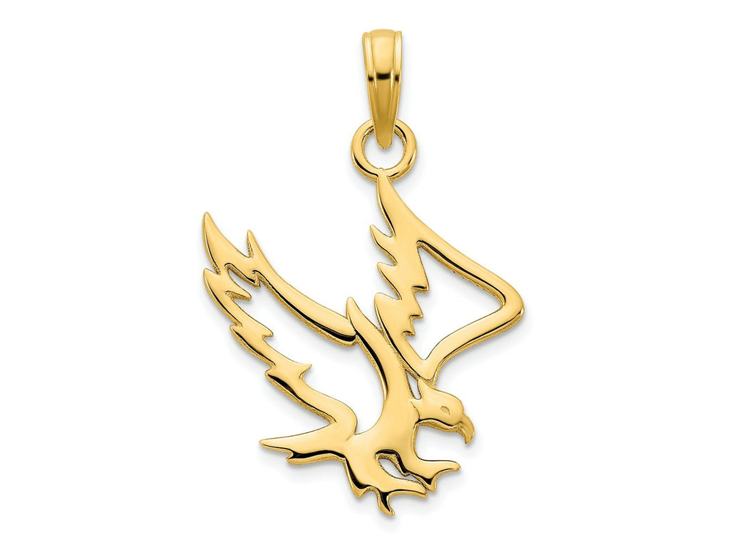 FJC Finejewelers 14 kt Yellow Gold Eagle Charm 24 x 19 mm