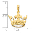 FJC Finejewelers 14 kt Yellow Gold 15 Crown Charm 17 mm
