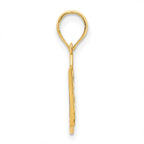 FJC Finejewelers 14 kt Yellow Gold 15 Crown Charm 17 mm