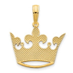 FJC Finejewelers 14 kt Yellow Gold 15 Crown Charm 17 mm