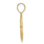 FJC Finejewelers 14 kt Yellow Gold Unicorn Charm 22 x 17 mm