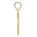 FJC Finejewelers 14 kt Yellow Gold Fancy Design Charm 16 mm