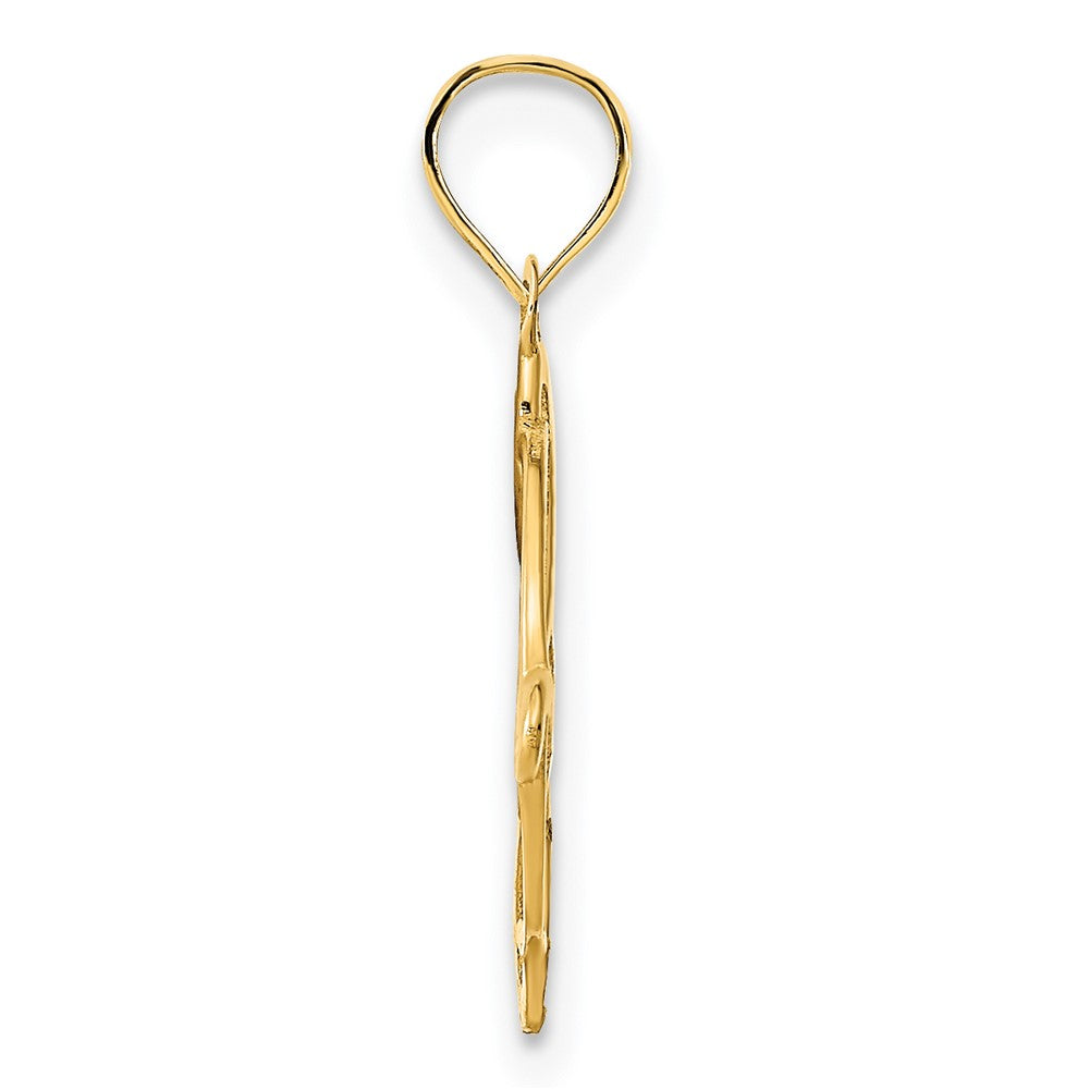 FJC Finejewelers 14 kt Yellow Gold Fancy Design Charm 16 mm