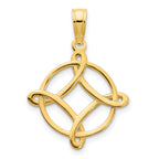 FJC Finejewelers 14 kt Yellow Gold Fancy Design Charm 16 mm