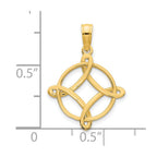 FJC Finejewelers 14 kt Yellow Gold Fancy Design Charm 16 mm
