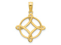 FJC Finejewelers 14 kt Yellow Gold Fancy Design Charm 16 mm