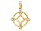 FJC Finejewelers 14 kt Yellow Gold Fancy Design Charm 16 mm