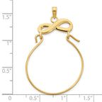 FJC Finejewelers 14 kt Yellow Gold Infinity Charm Holder Charm 16 mm