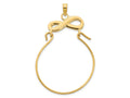 FJC Finejewelers 14 kt Yellow Gold Infinity Charm Holder Charm 16 mm