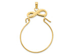 FJC Finejewelers 14 kt Yellow Gold Infinity Charm Holder Charm 16 mm